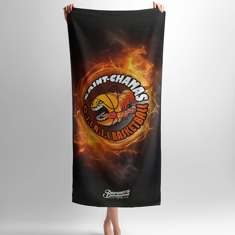 Serviette Sublimation C.J.L.A.I.L  basket Saint-Chamas 100x50cm