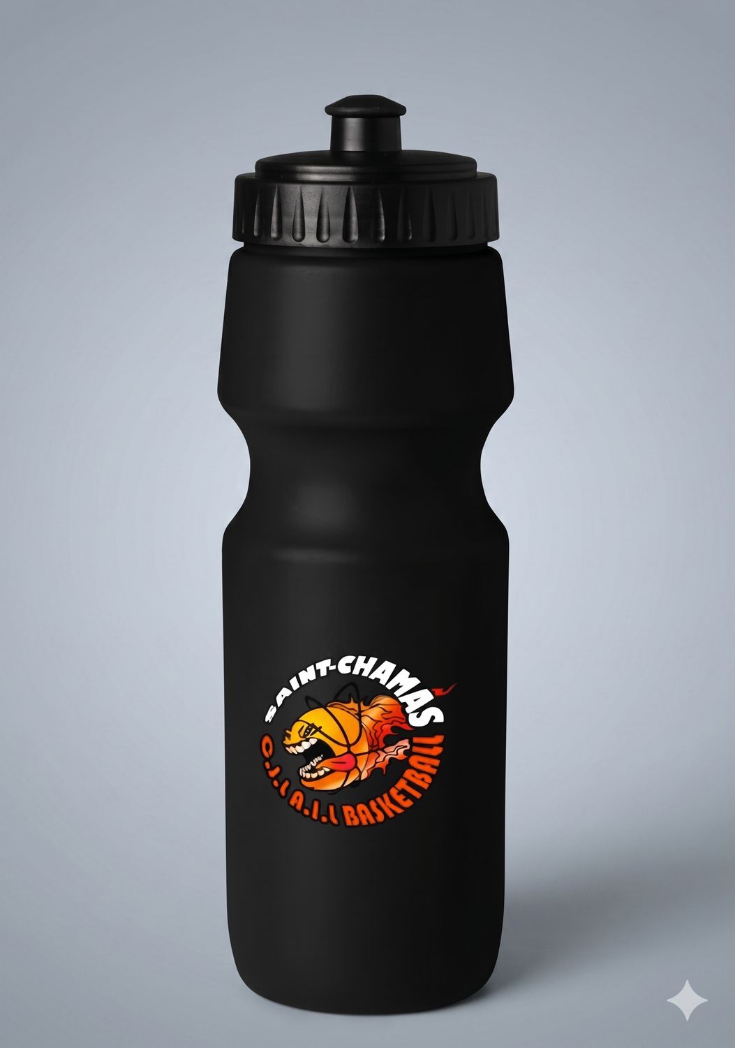 Gourde de sport en plastique PE basket SAINT-CHAMAS CLUB