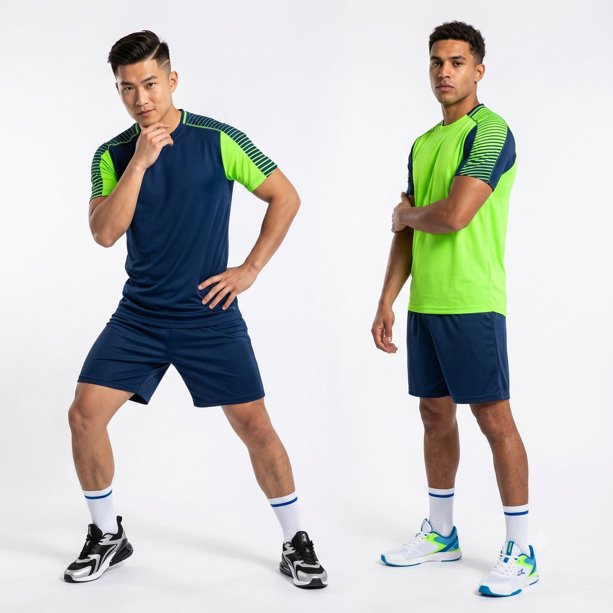 Kit maillot "JUVE" vert et bleu