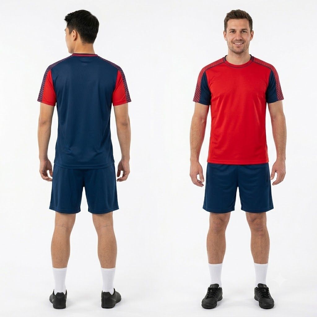 Kit maillot "JUVE" Rouge et Bleu